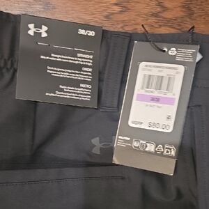 Under Armour Black Straight UA GOLF PANTS